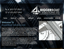 Tablet Screenshot of biggerboatsolutions.com